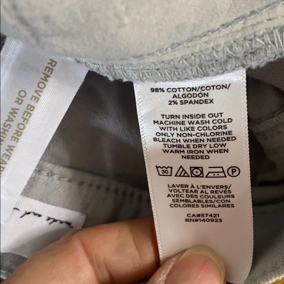 LOFT TIE DYE HIGH RISE SKINNY CROP JEANS - Picture 6 of 11